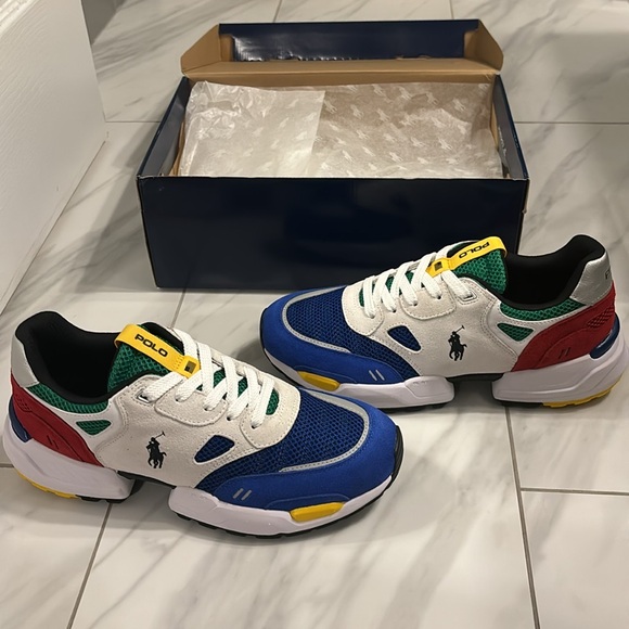 Men’s Polo Ralph Lauren Colorblock Sneakers - Picture 2 of 9